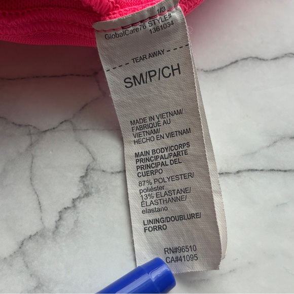 Under Armour Sports Bra Women’s Small Mid Crossback Compression Fit Pink - Picture 4 of 9